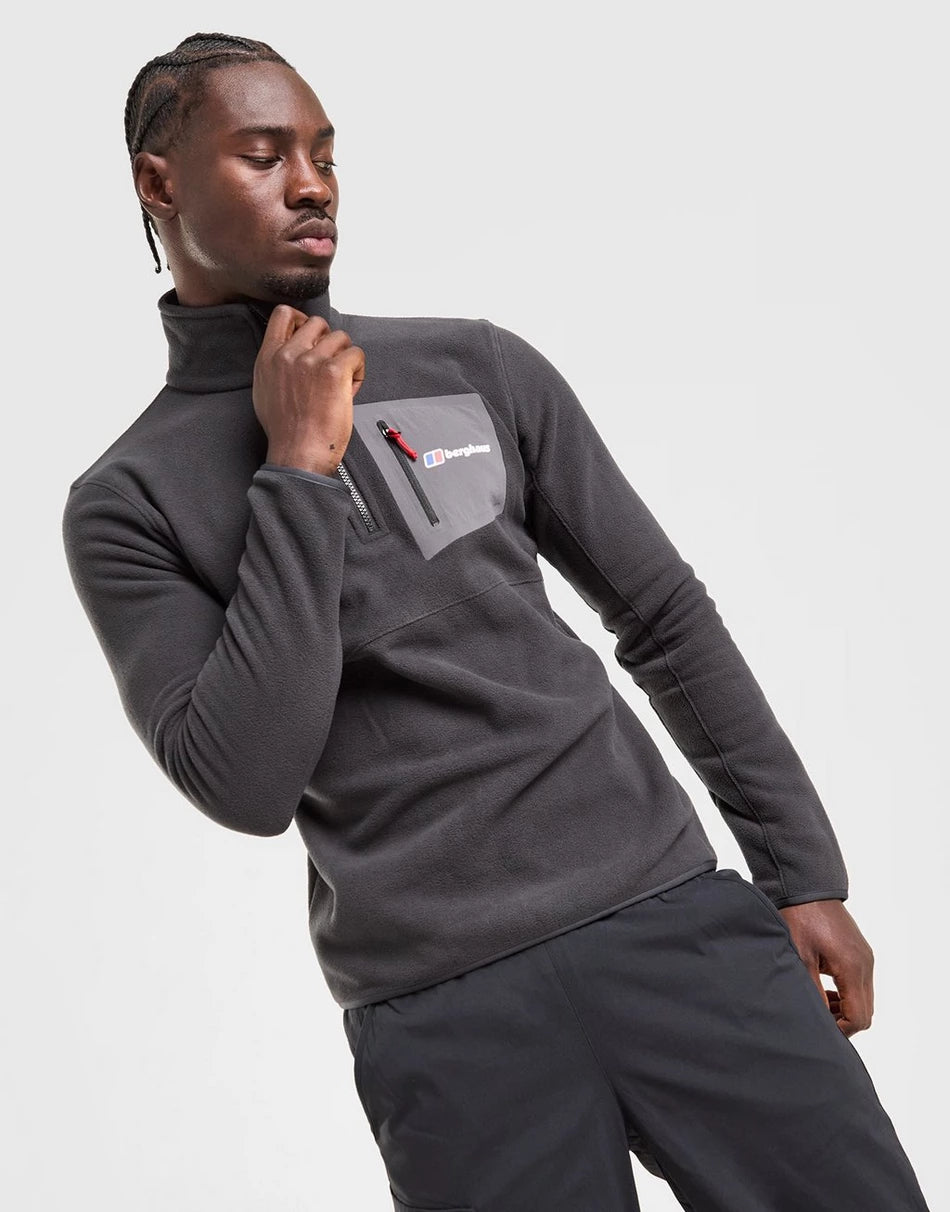 Berghaus Men's JDS M New Urbism HZ Fleece - Black - Dark Grey