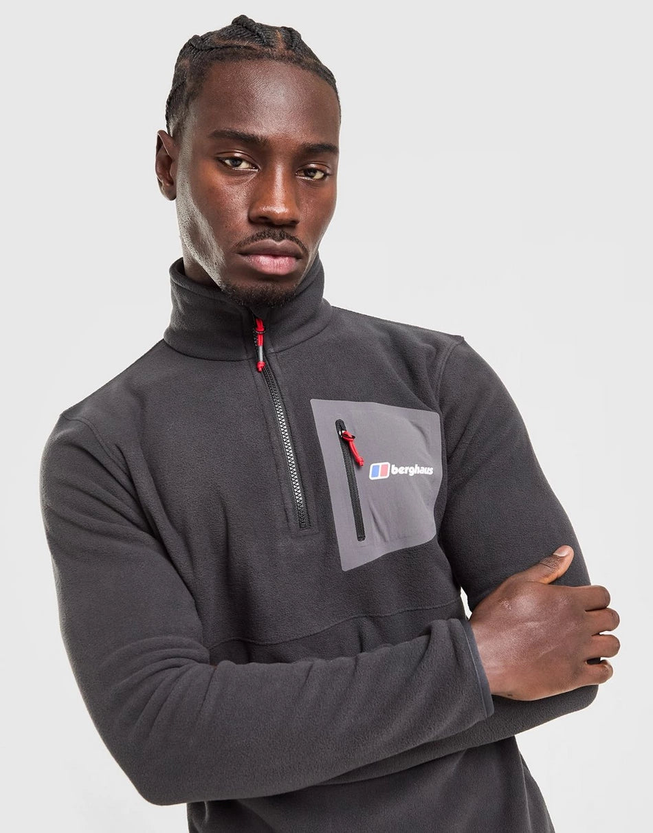 Berghaus Men's JDS M New Urbism HZ Fleece - Black - Dark Grey