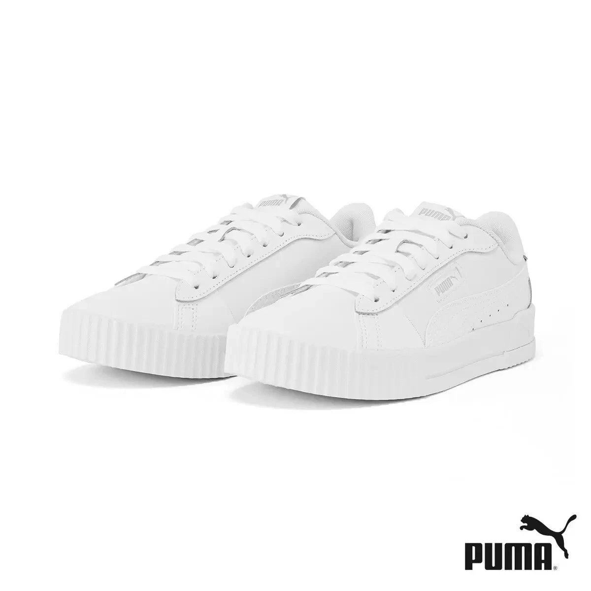 Puma Ladies C-Crew Snake Court Trainer In White - Sizes - New