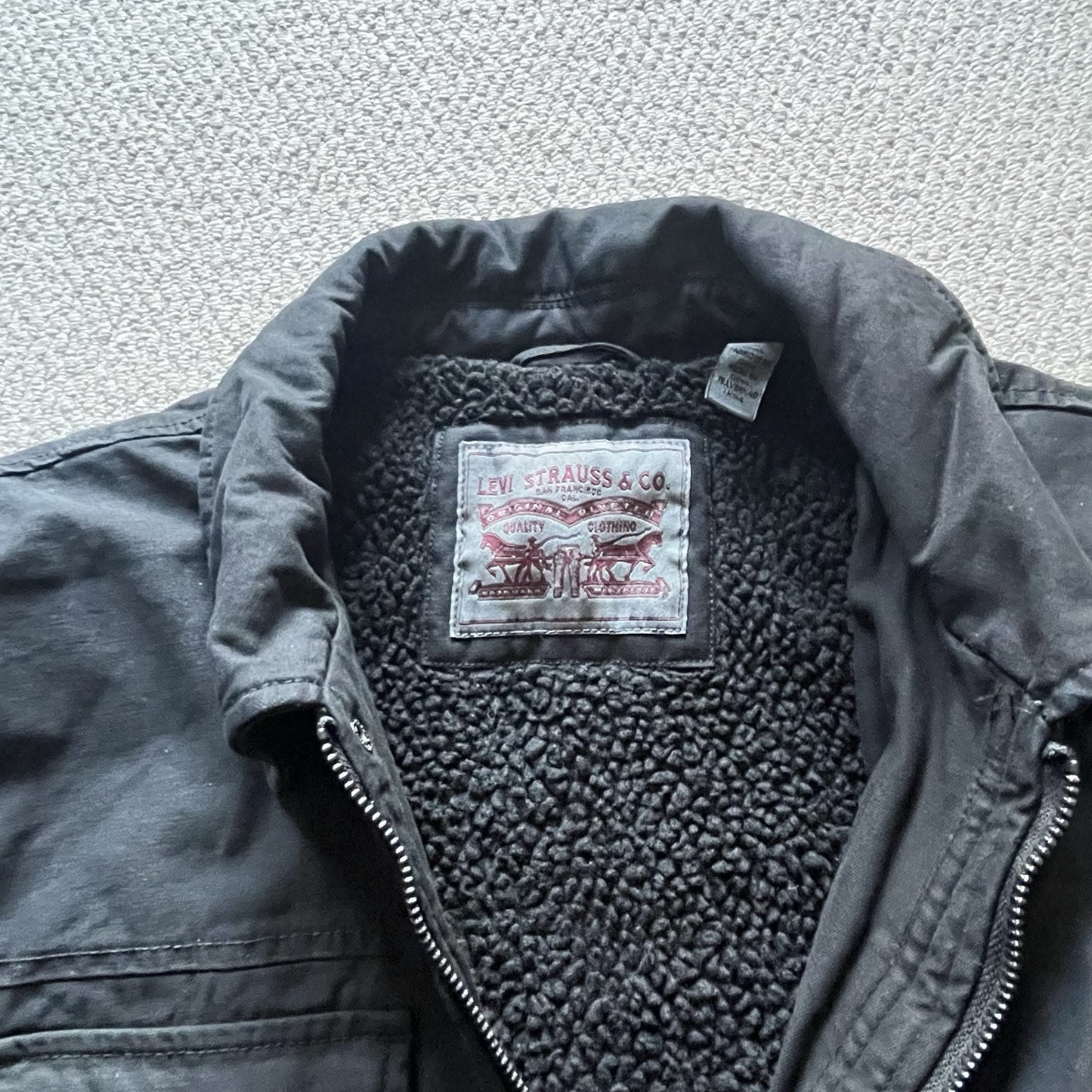 Levis Strauss Black Men's Medium M Trucker Jacket - Black - BNWT